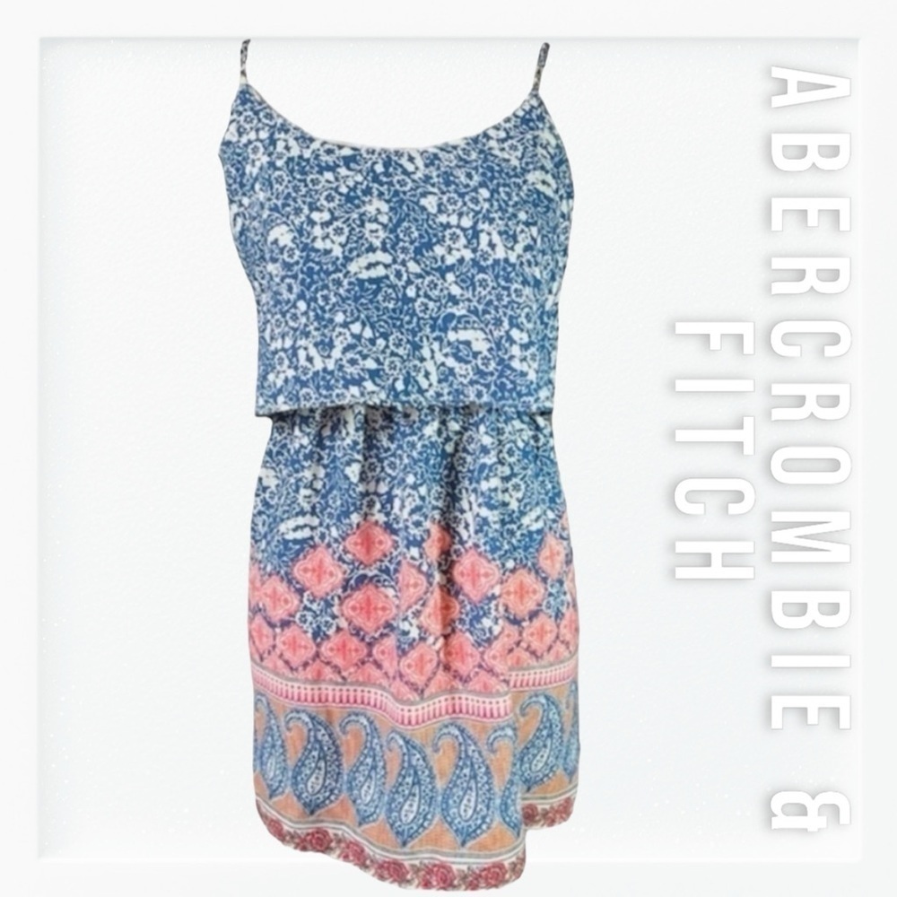 Abercrombie and Fitch Layered Print Casual Sundress sz S